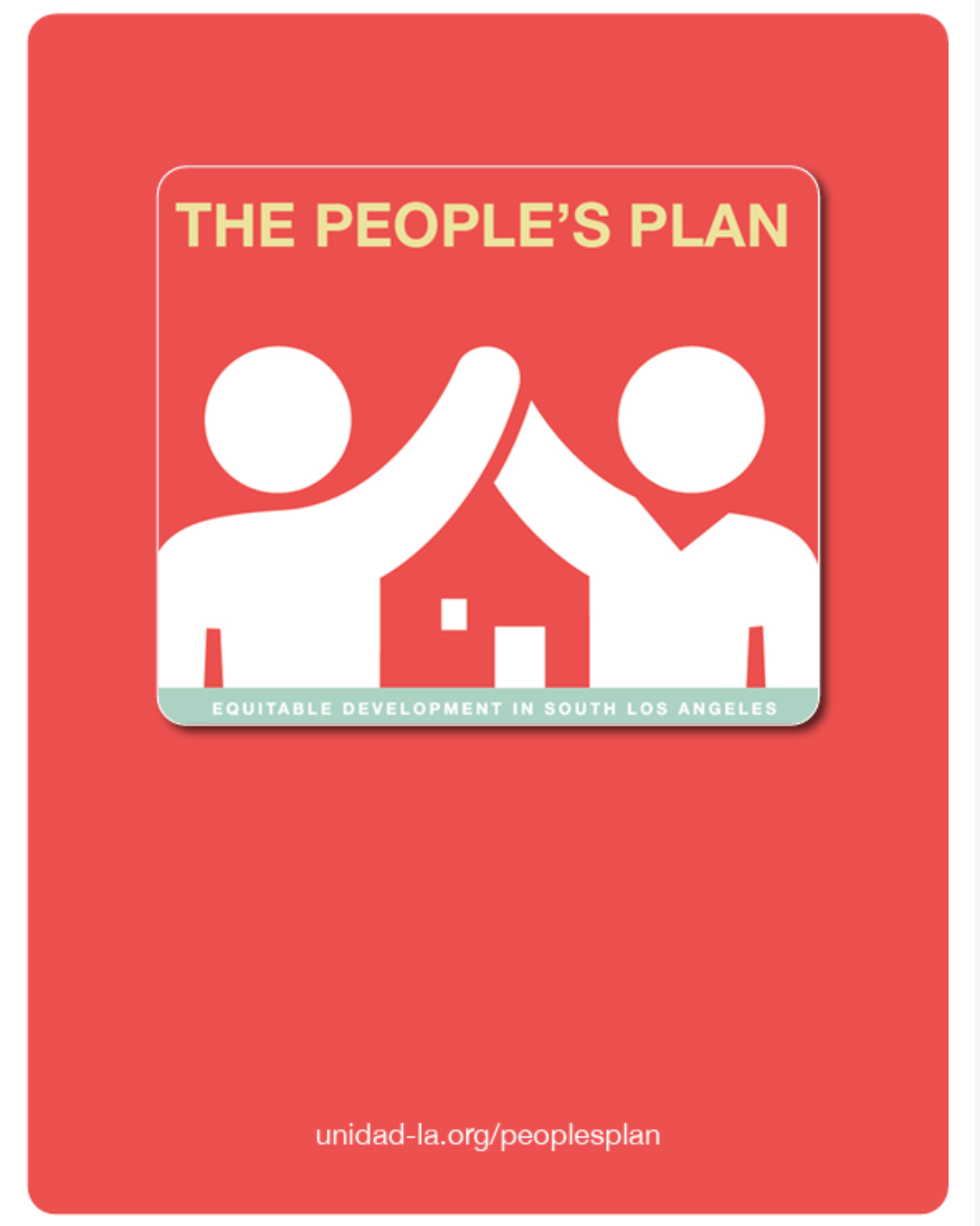The front cover of the People's Plan by Unidad LA
