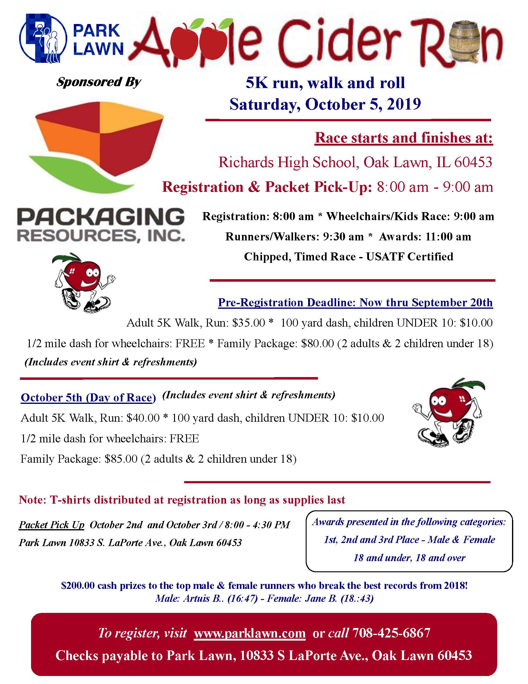 Apple Cider Run 5K - Run, Walk & Roll
