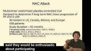 NAC Attack, A Multicenter Placebo-Controlled Clinical Trial to Test Oral N-Acetylcysteine in Patients with RP