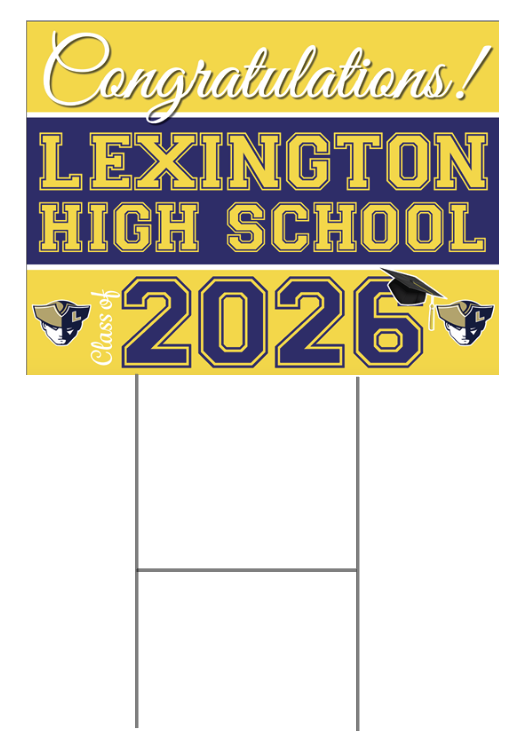 Lockview High School Grad Sign LHS Graduation Yard Signs