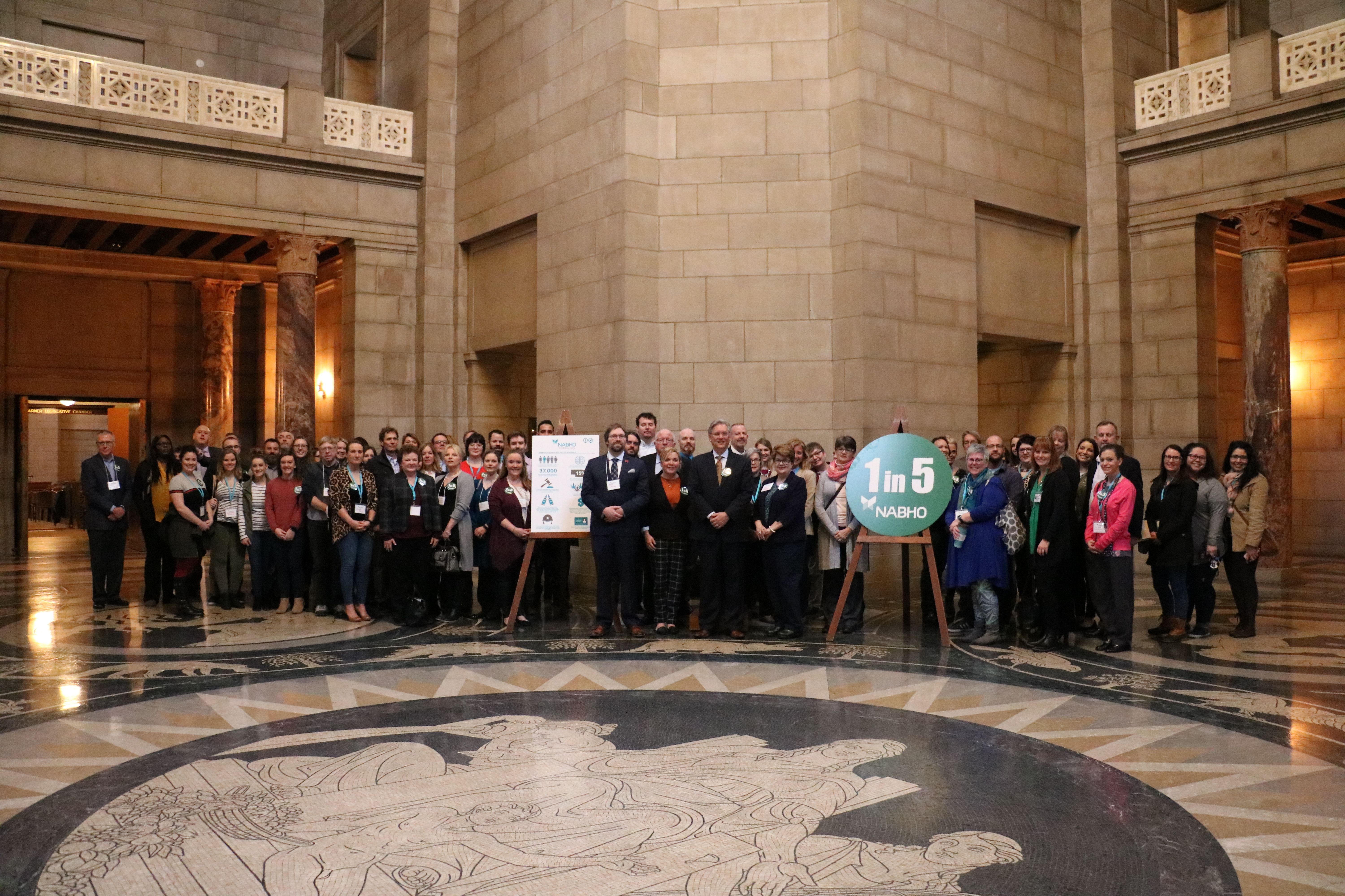 NABHO members gathered at the Nebraska State Capitol