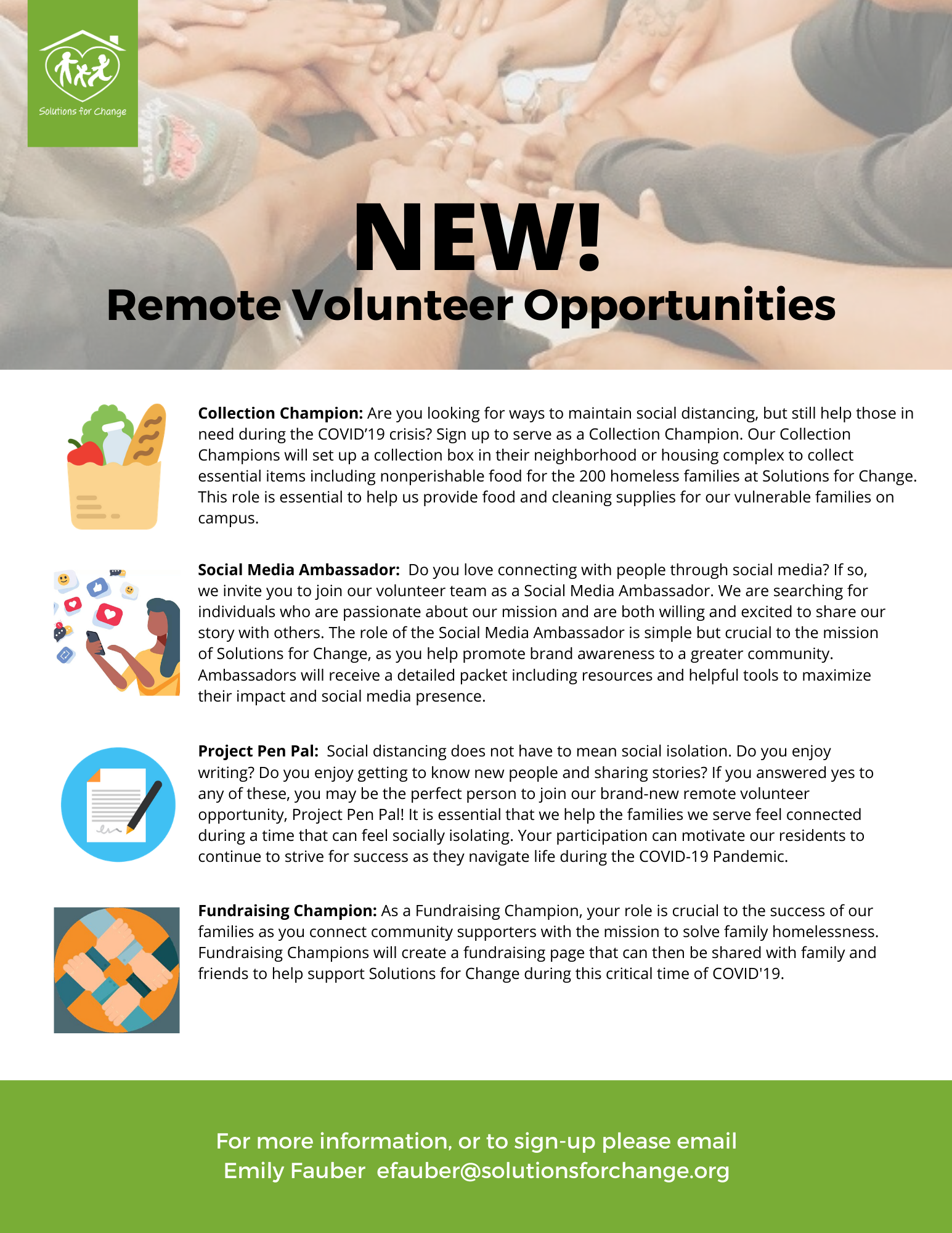 New! Remote Volunteer Opportunities