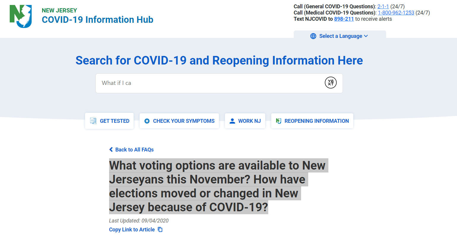Have elections moved or changed in New Jersey because of COVID-19?