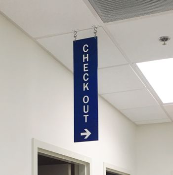 Ceiling Hanging Sign 