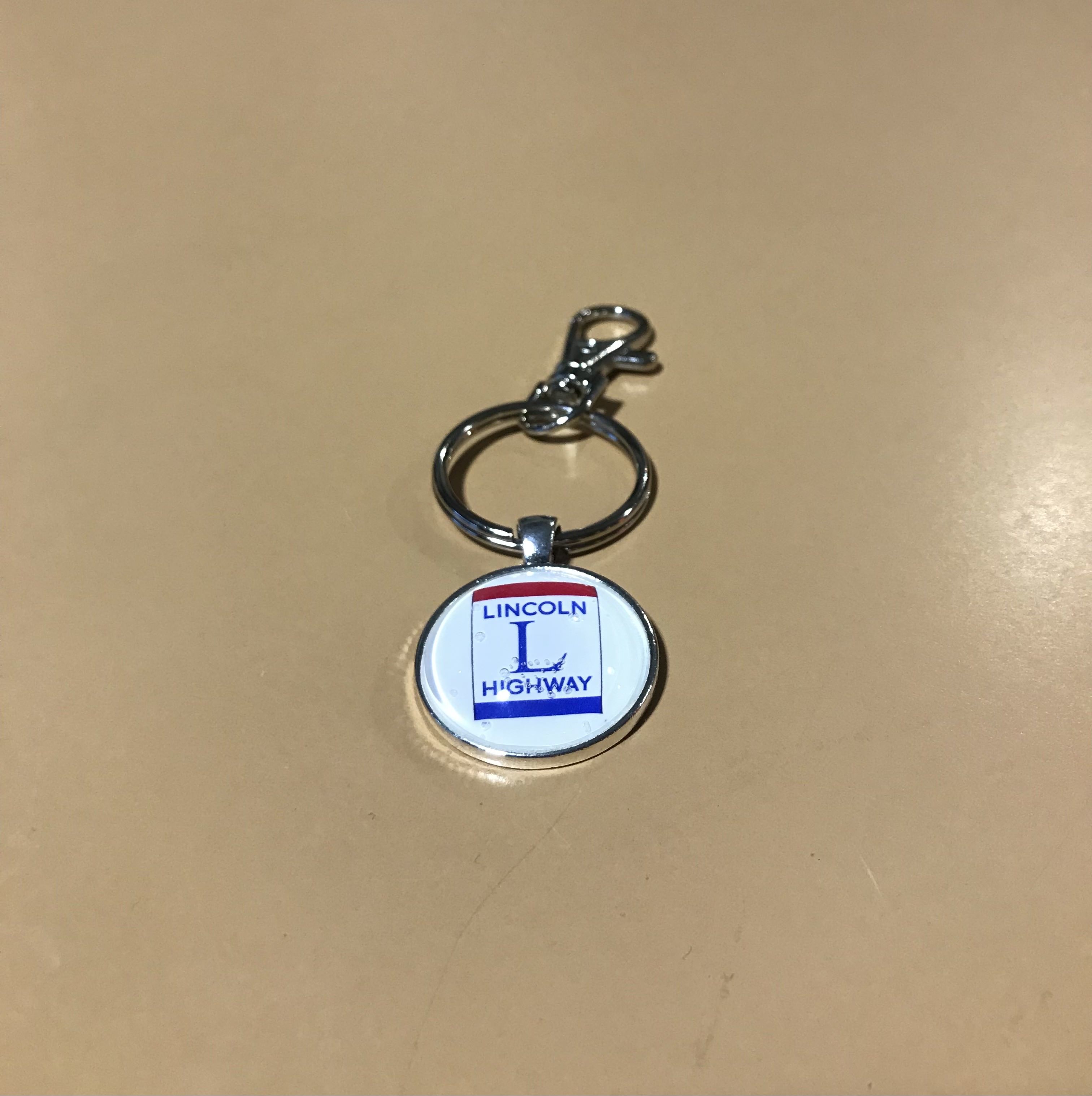 Lincoln Highway Charm Keychain