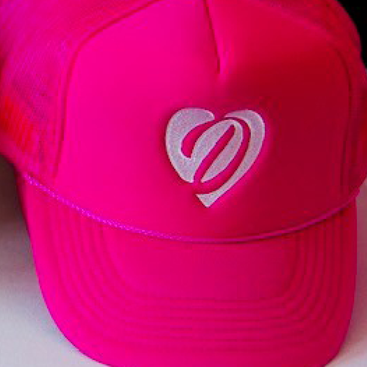 Daddy Issues Heart Logo Hat - HOT PINK