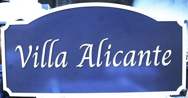 I18854A - Carved Property Name Sign for the "Villa Alicante" Residence