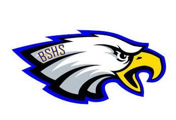 Big Sky's logo, an eagle outlined in blue