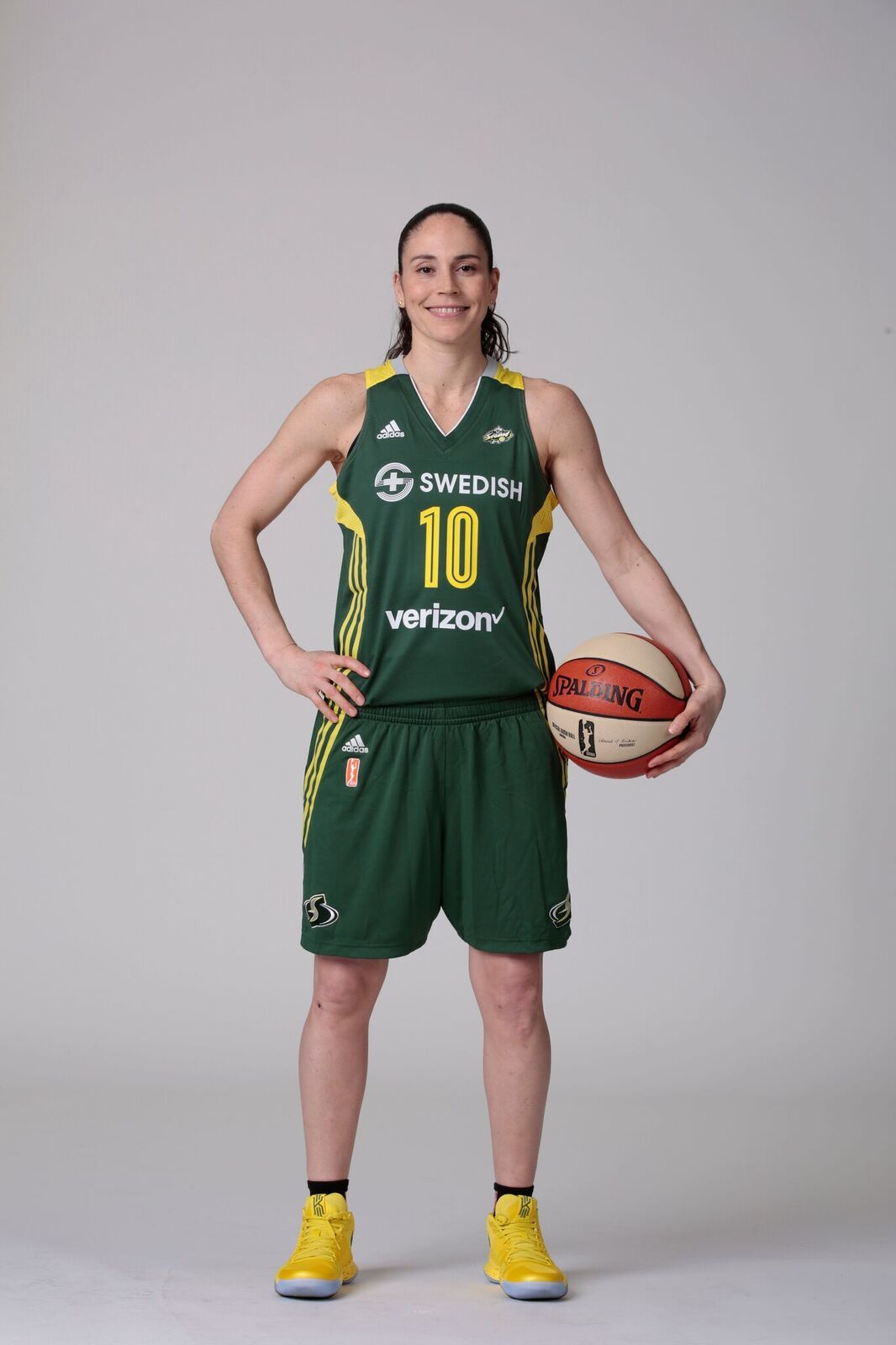 Sue in her Seattle Storm uniform.