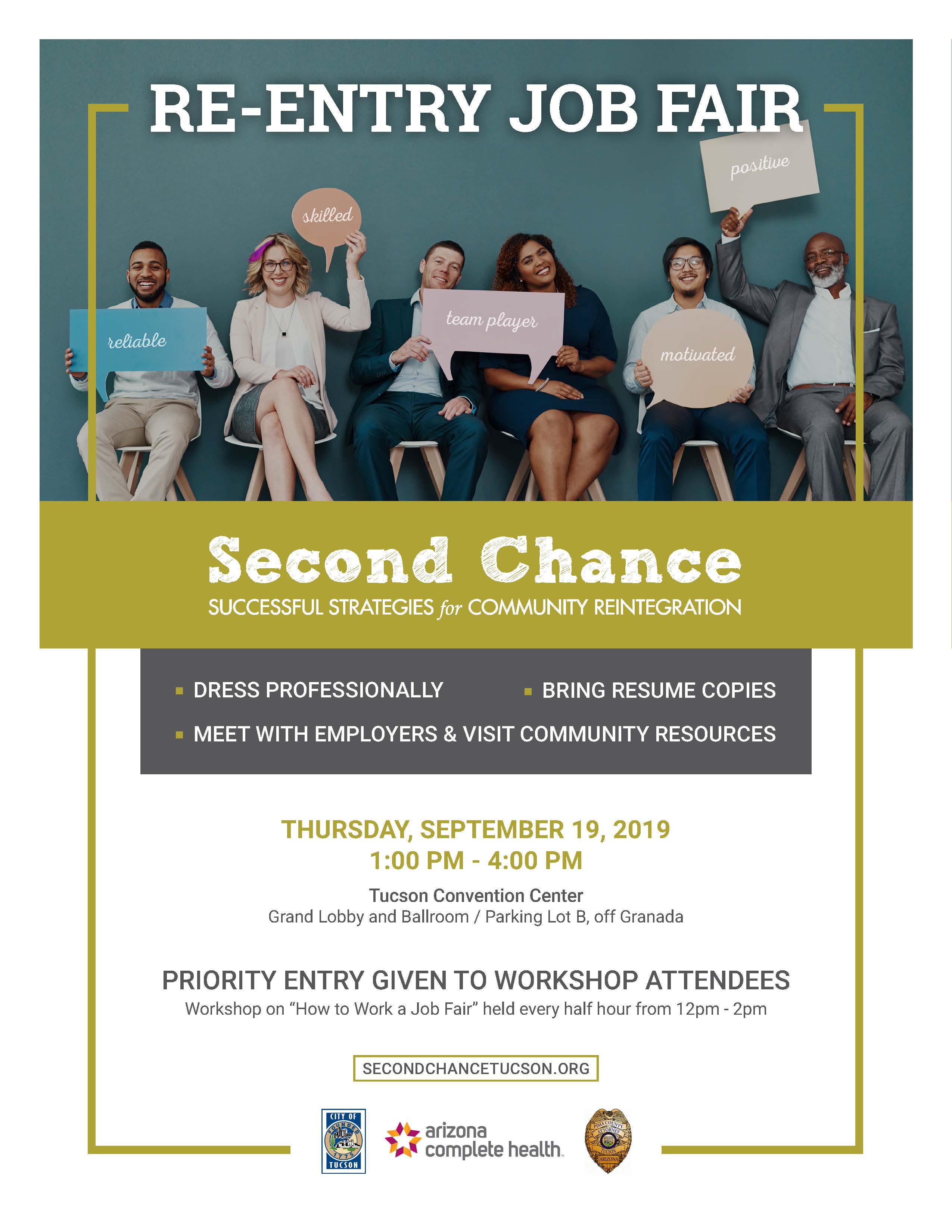 Second Chance Re-Entry Job & Resource Fair