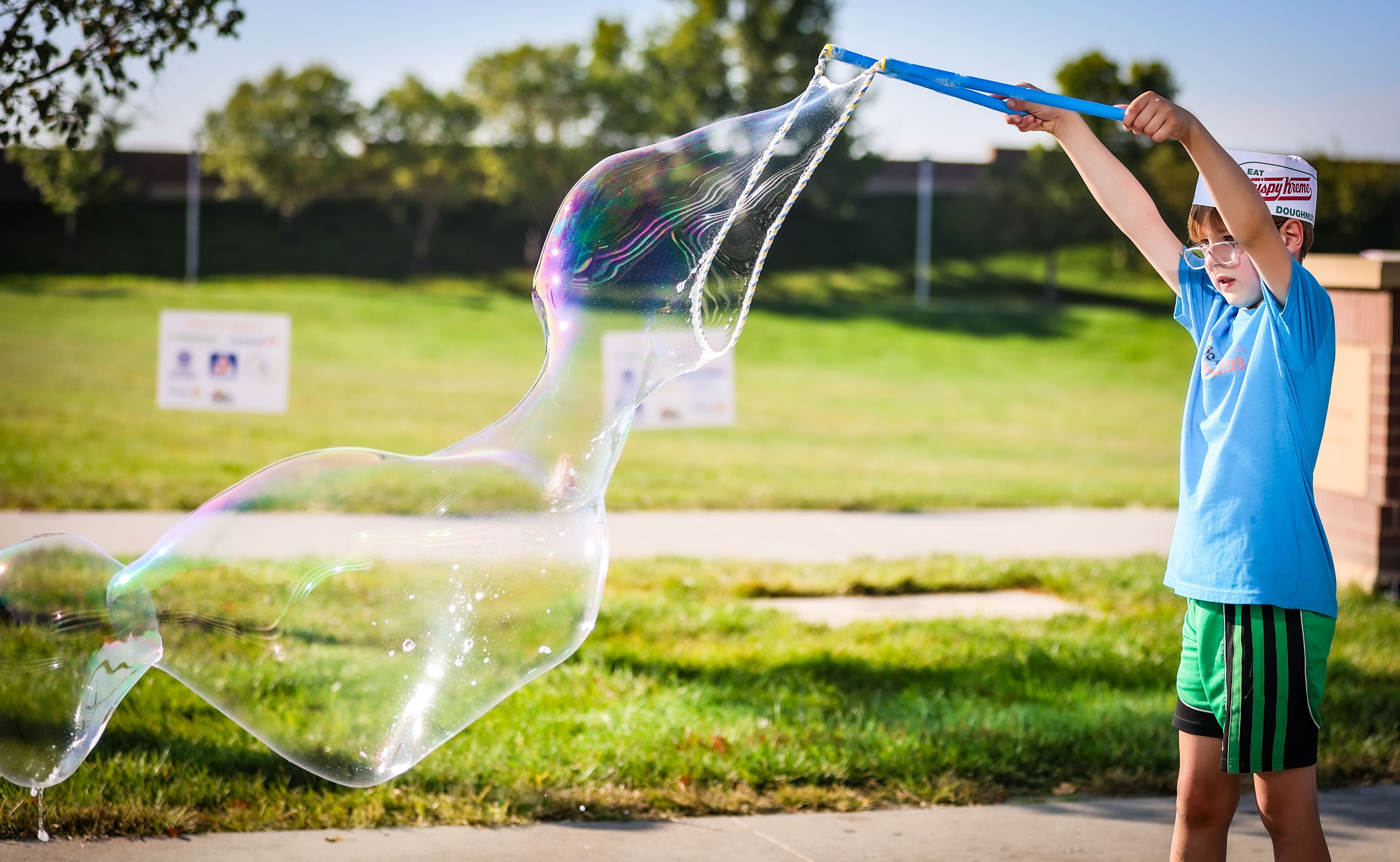Bubble fun at the Race for Big Dreams