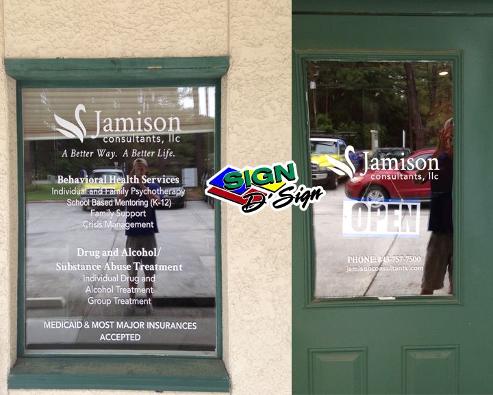 Jamison Window Lettering