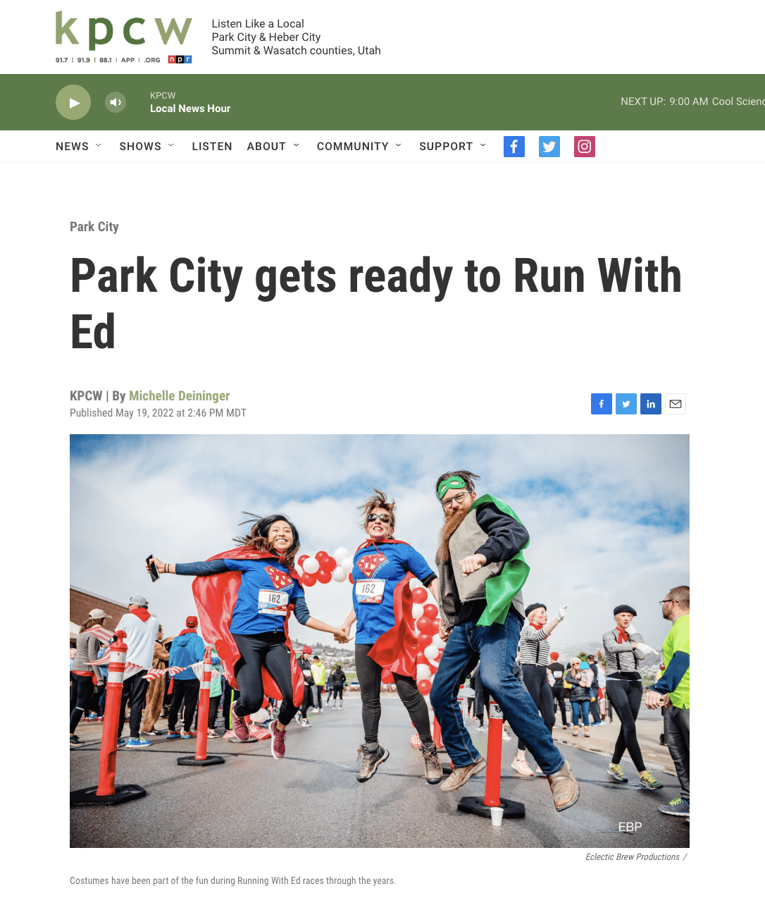 Park City Gets Ready to Run With Ed