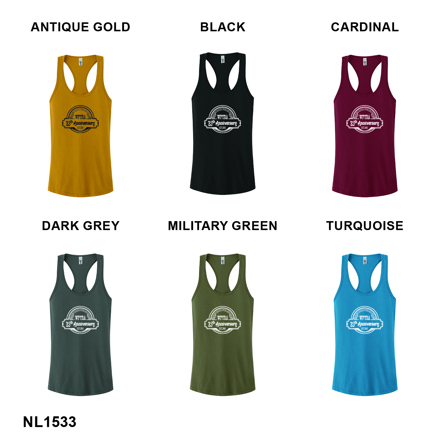25TH ANNIVERSARY LOGO - Next Level Apparel® Women’s Ideal Racerback Tank