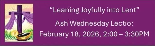 Ash Wednesday lectio photo with date and time