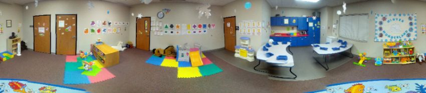 A picture of the Infant/Toddler Enrichment room at LSS Childcare & Education Services, Sioux Falls.