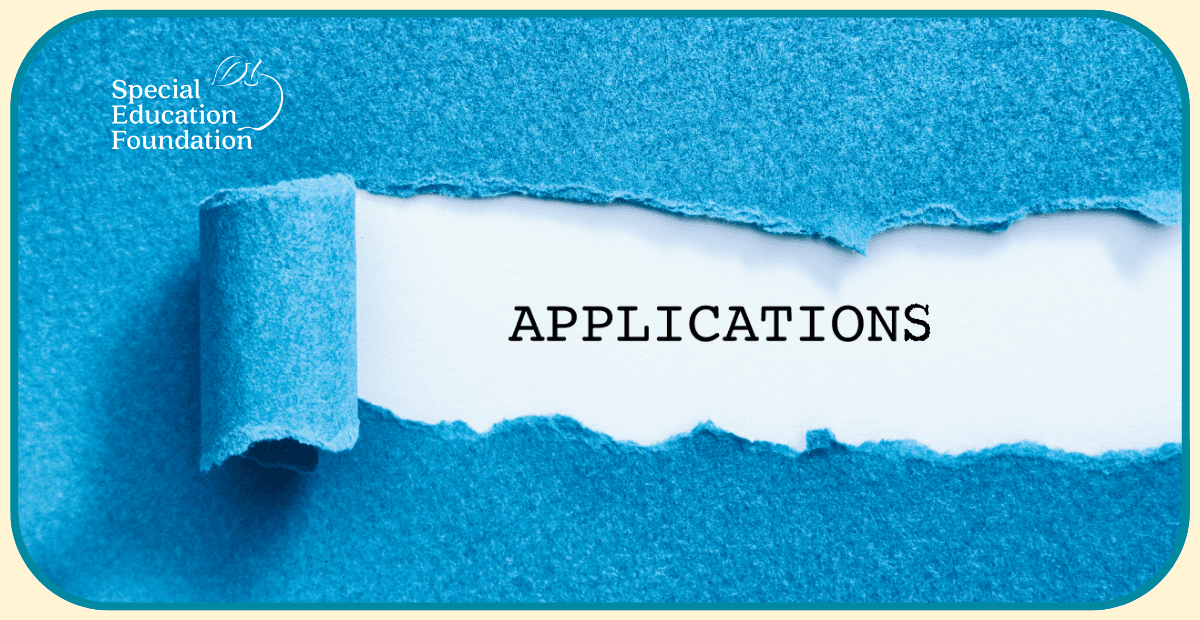 blue torn paper revelaing Applications on white background