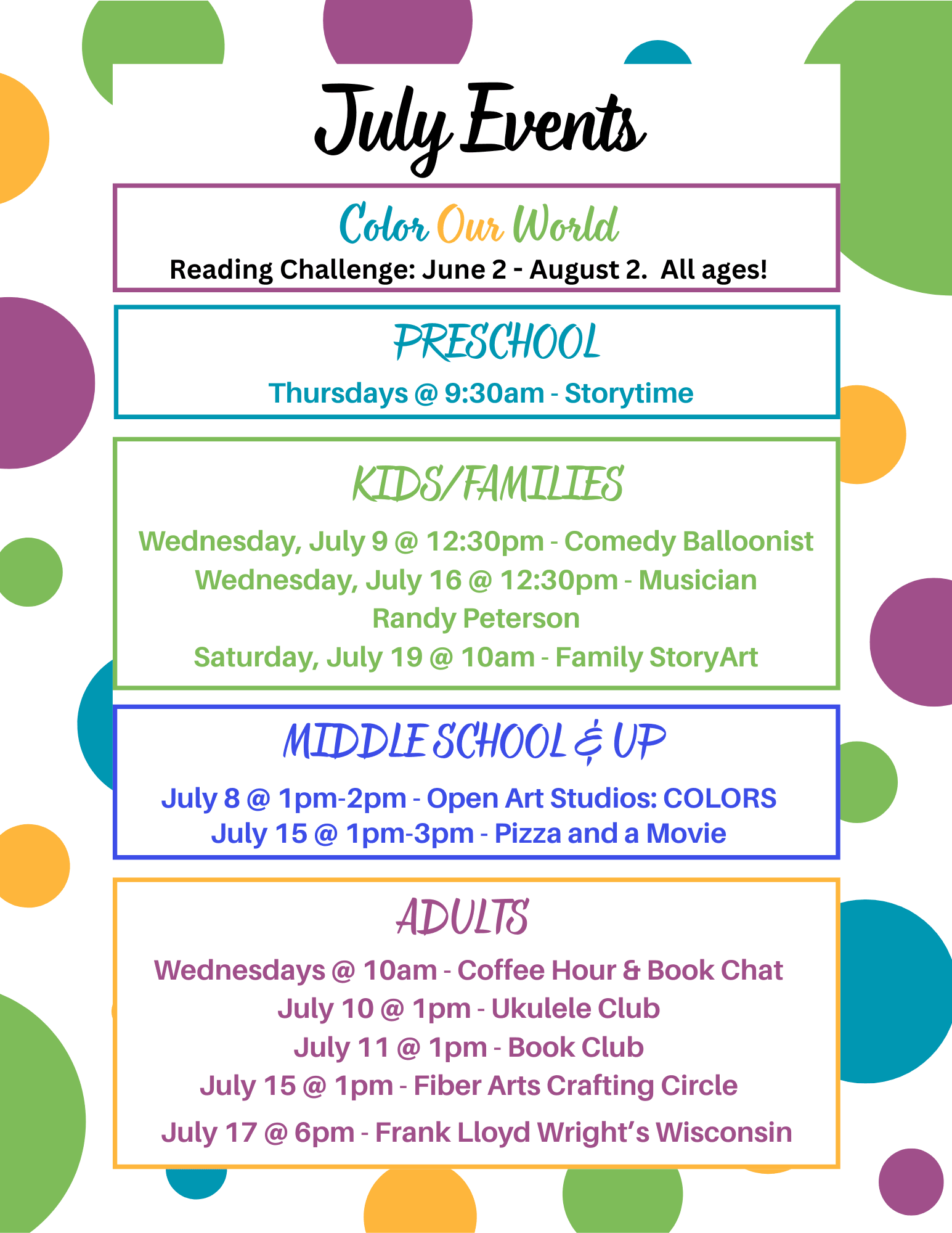 July Events