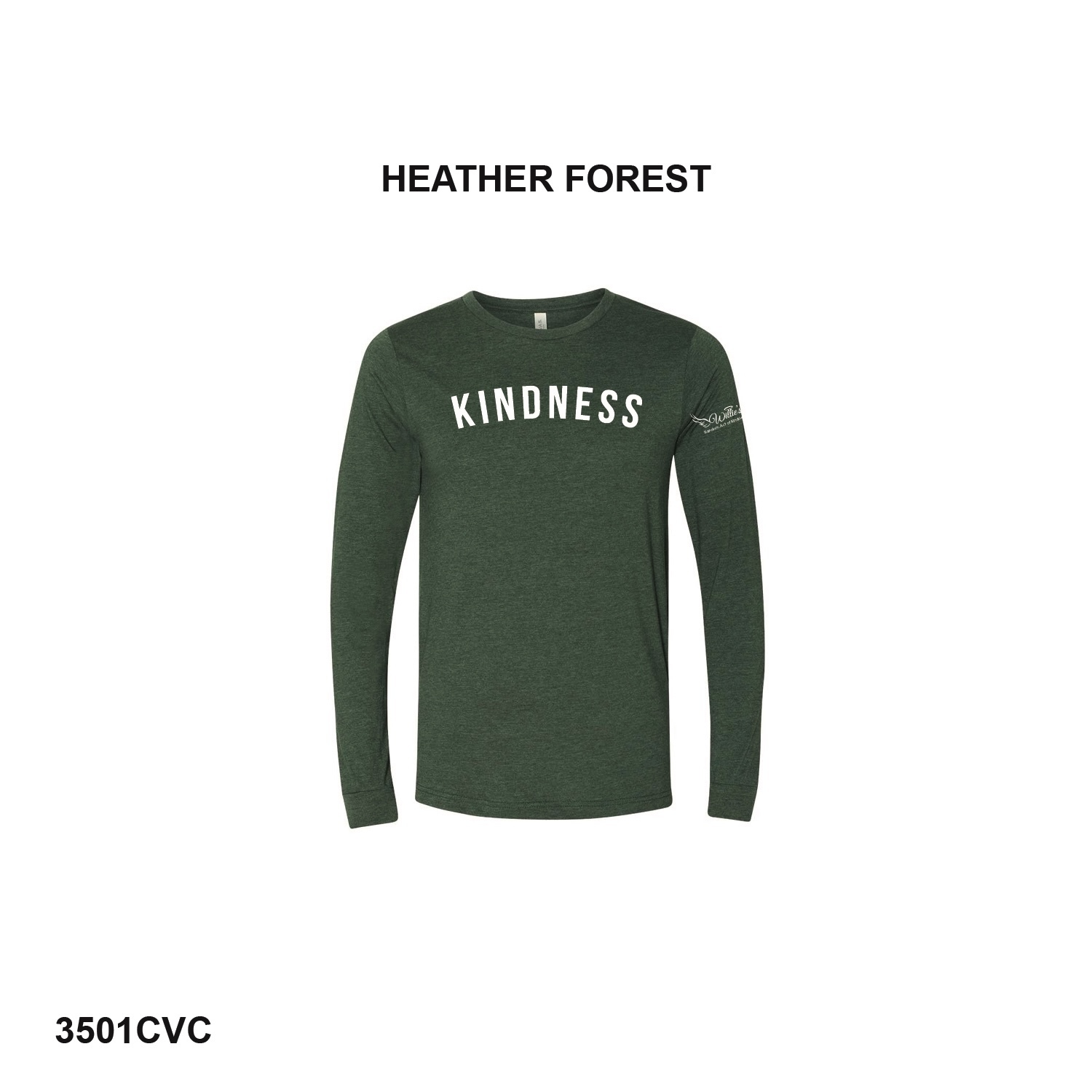 BELLA + CANVAS Heather CVC Long Sleeve Tee