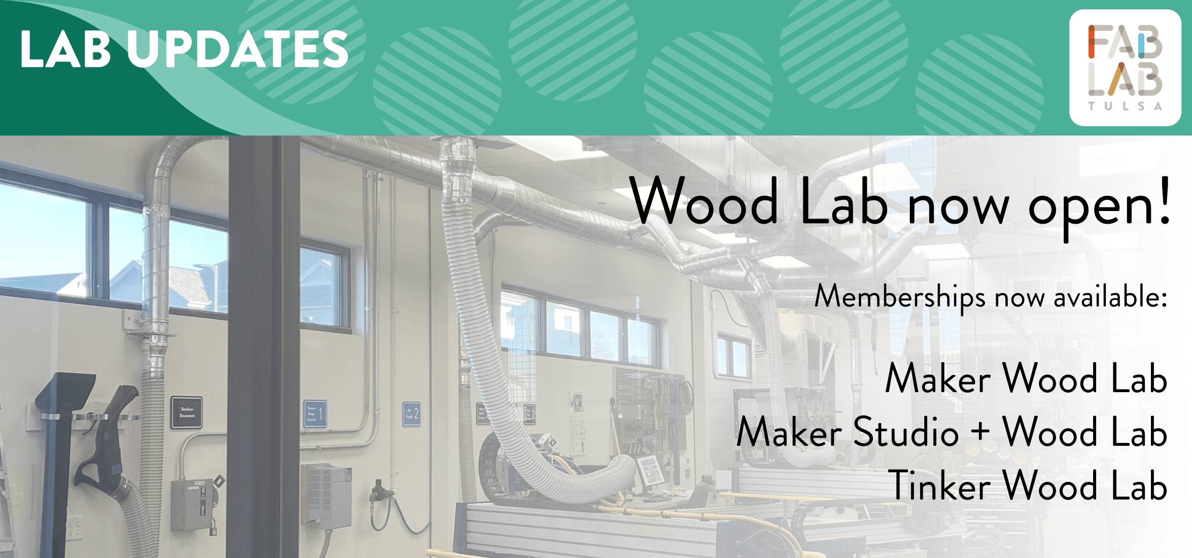 Wood Lab now open!