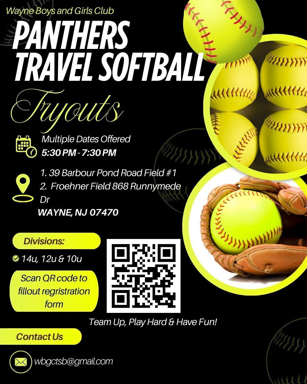 Panther Travel Softball Tryouts