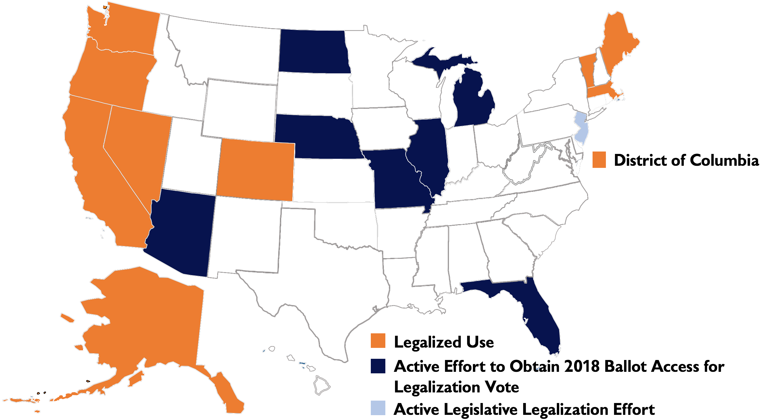 Status of Recreational Marijuana Legalization