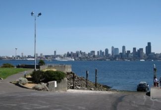 Seattle Skyline from boat launch