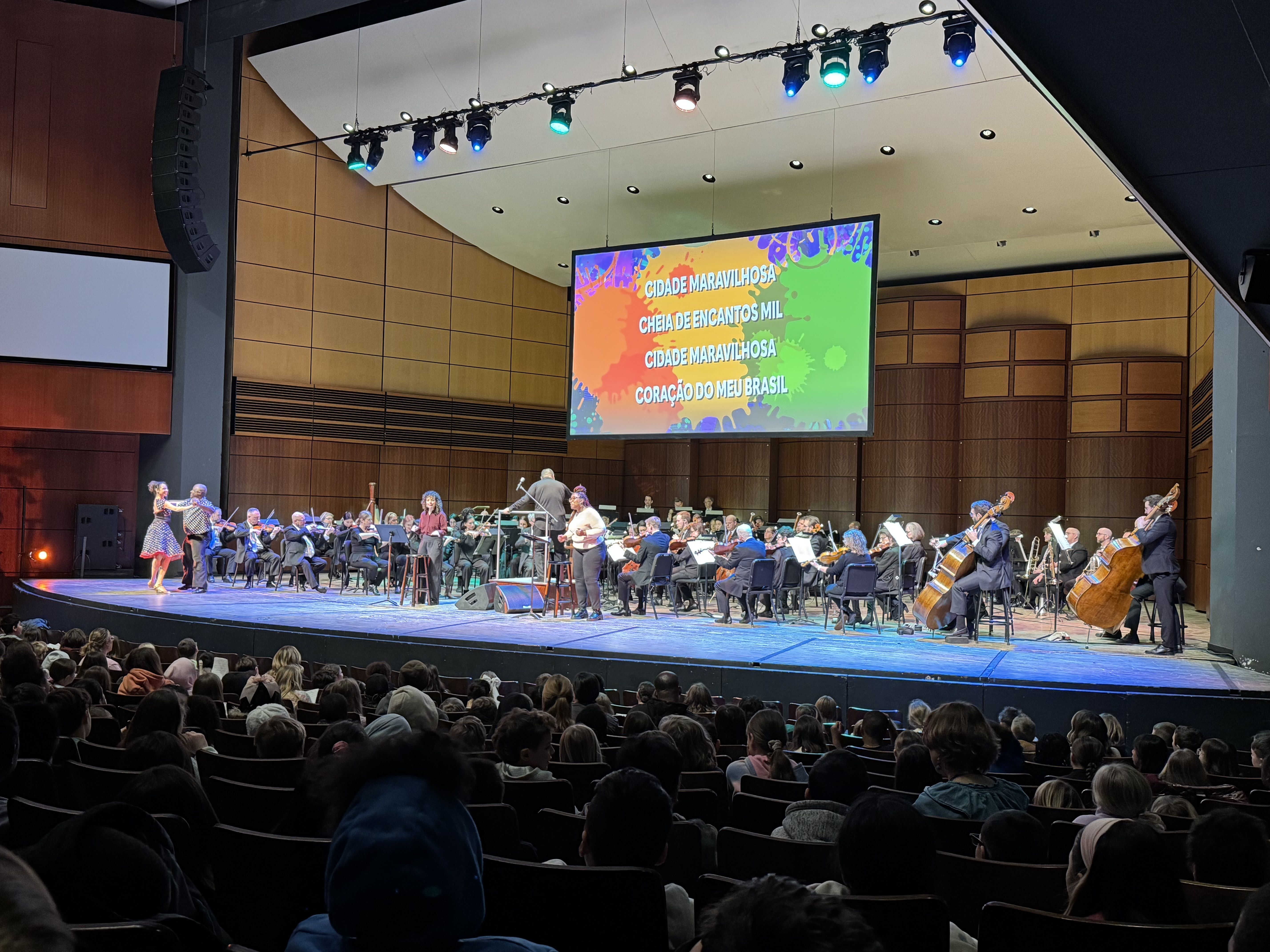 students performing with Grand Rapids Symphony Orchestra