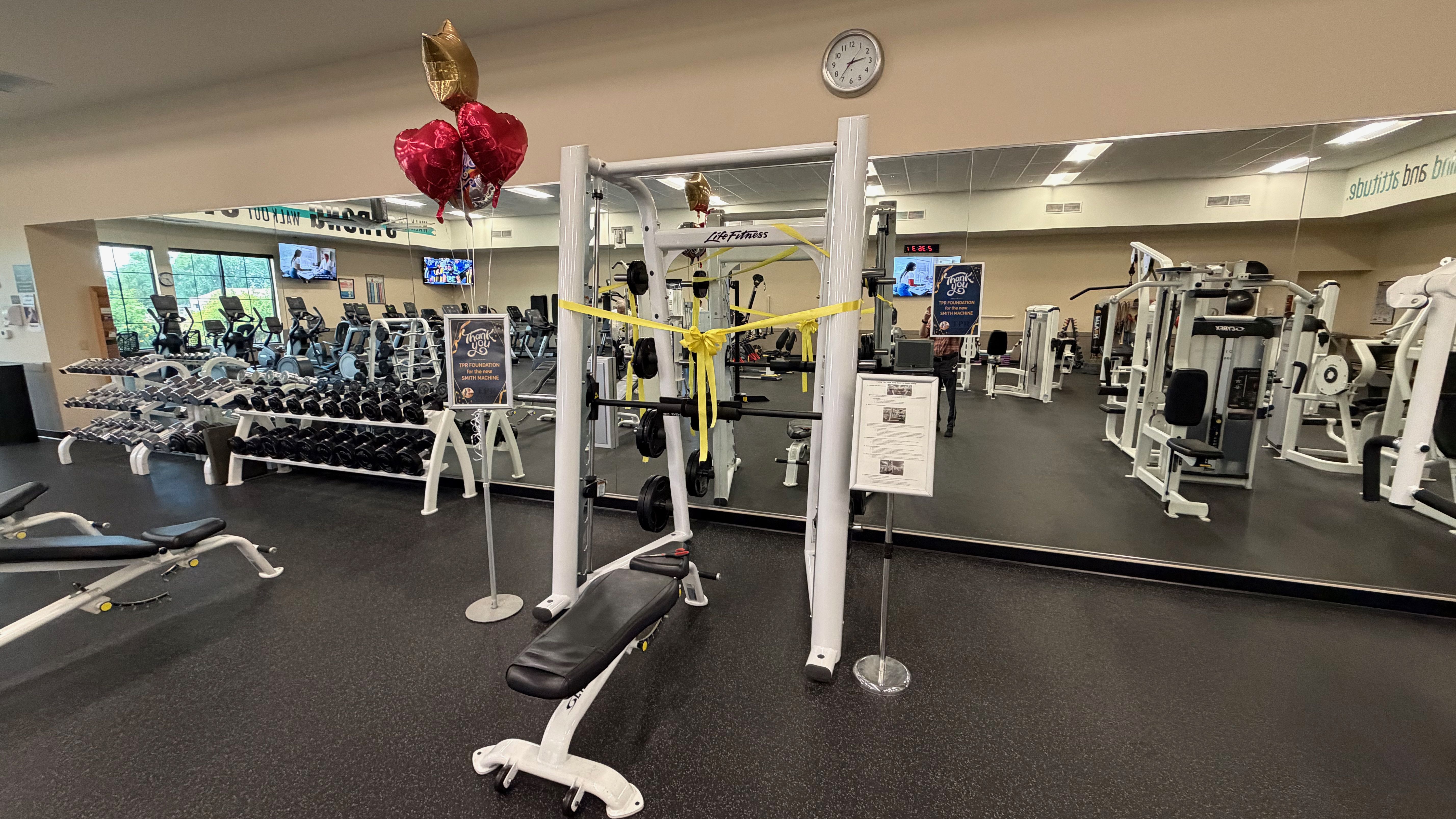 TPR Foundation Dedicates Smith Machine Donation