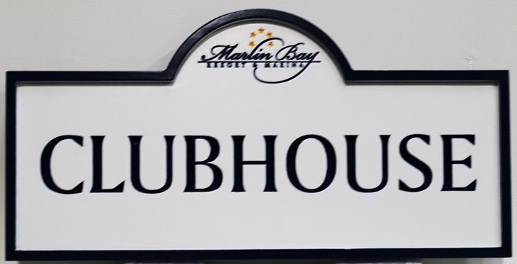 KA20611A - Engraved HDU Marlin Bay Clubhouse Sign, with Logo 