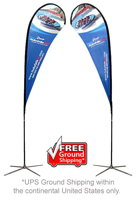 Tear Drop Banner Stand - Extra Large Double Sided