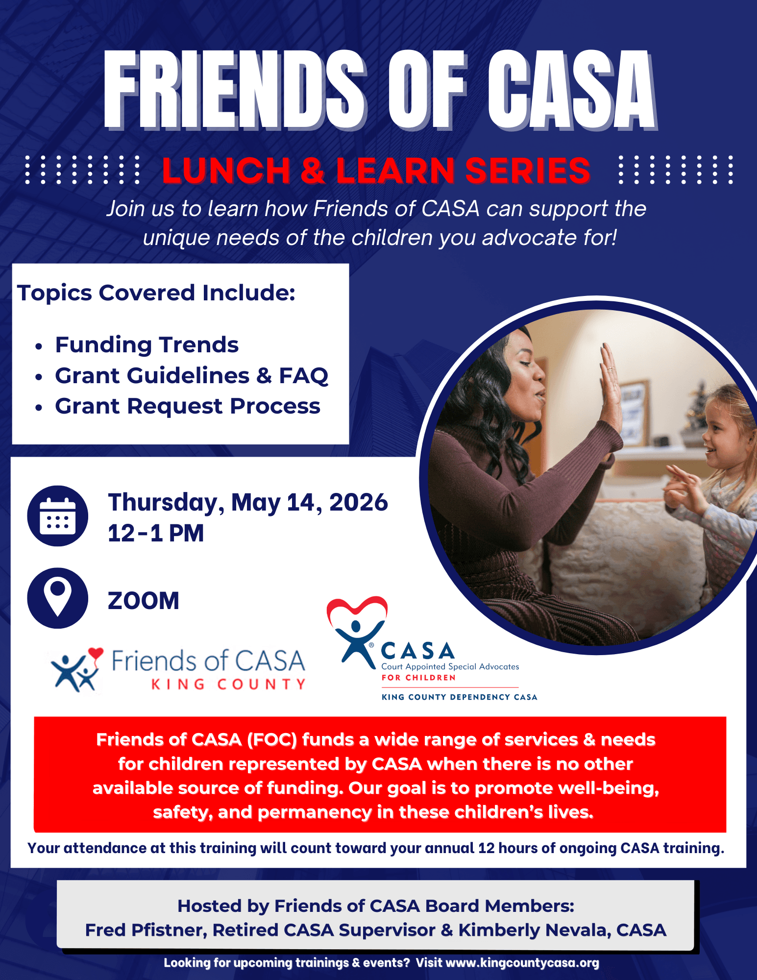 *This training is for active CASA volunteers*