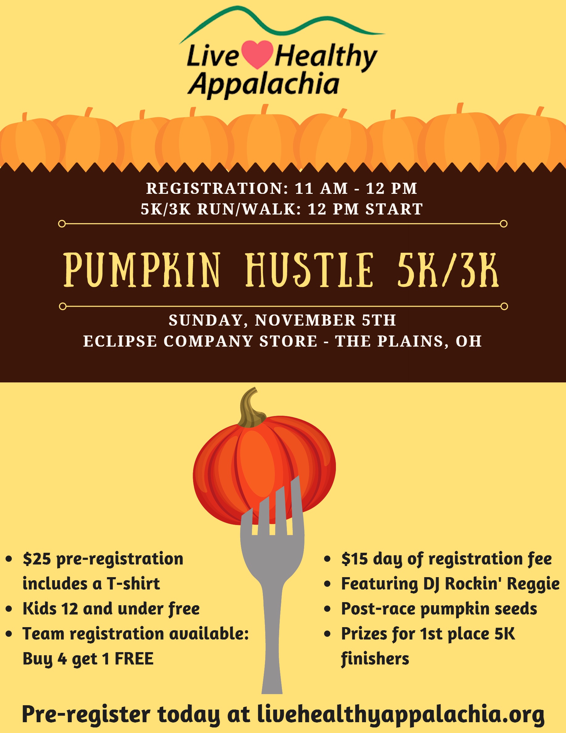 Pumpkin Hustle 5K/3K