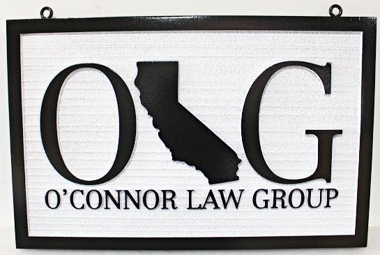 A10159 - Carved and Sandblasted HDU Law Office Sign
