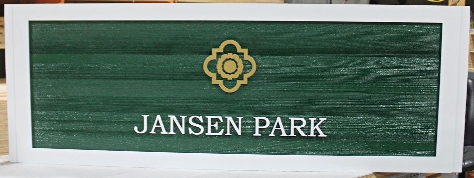 GA16435A - Carved and Sandblasted Sign for "Jansen Park_"