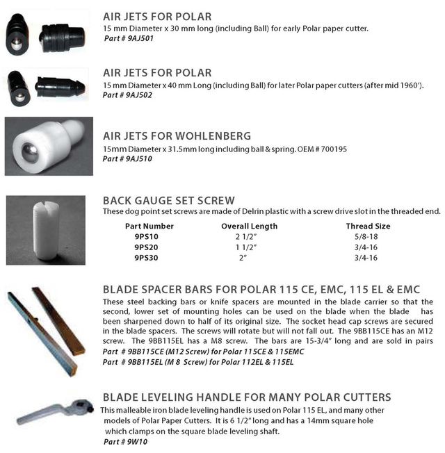 Replacement paper cutter and guillotine blades