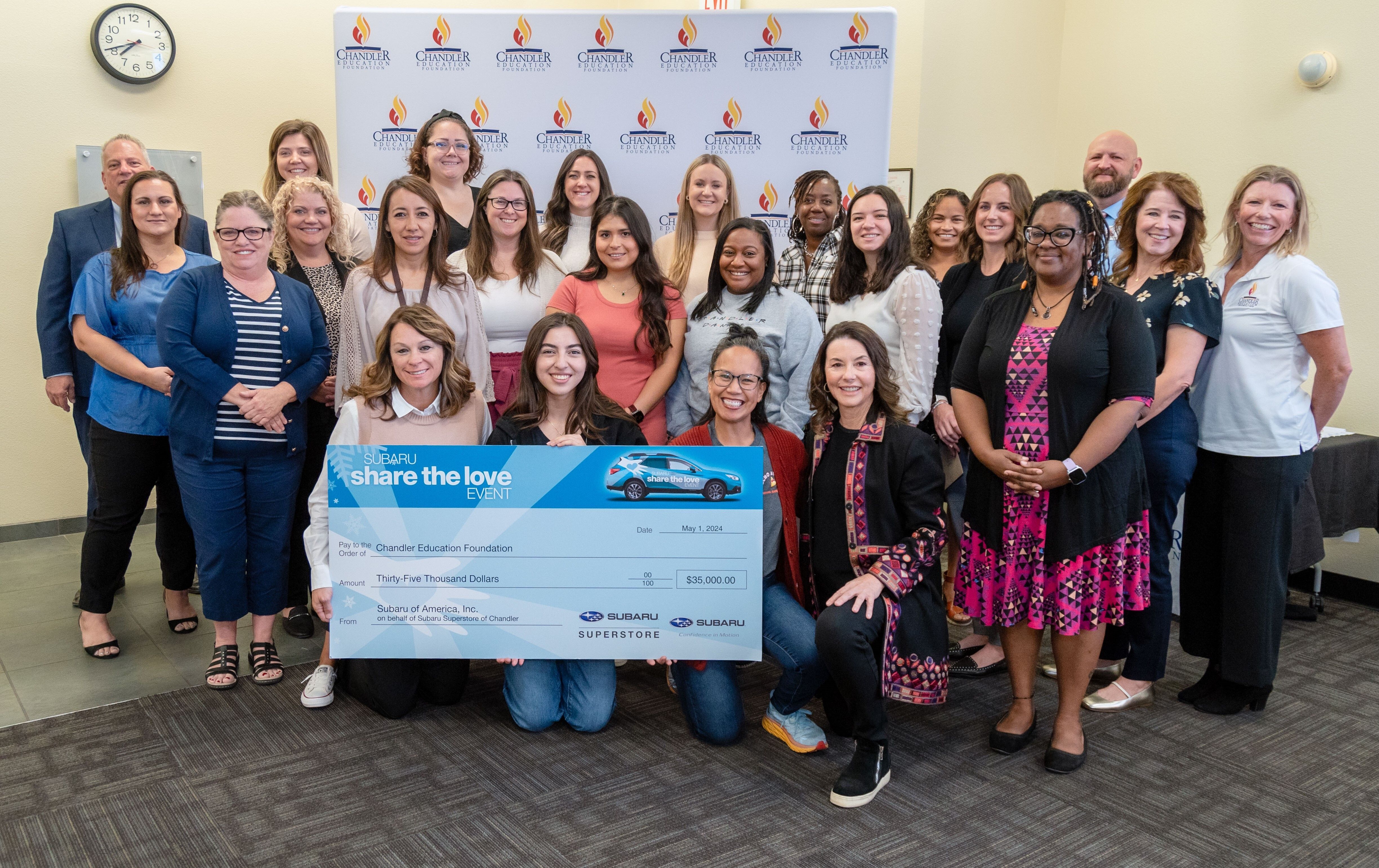 $370K for Chandler Teachers - Subaru Superstore & CEF Mark a Decade of Educational Impact