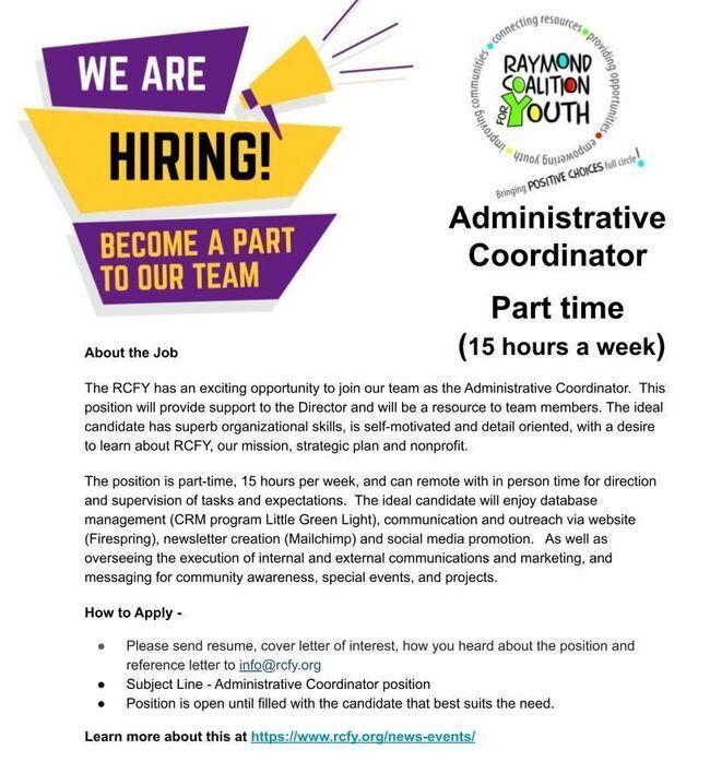 Administrative Coordinator Job 