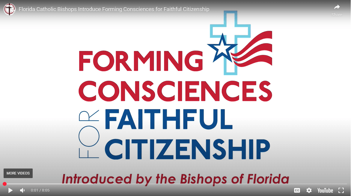 September 2024: Florida Catholic Bishops introduce Forming Consciences for Faithful Citizenship