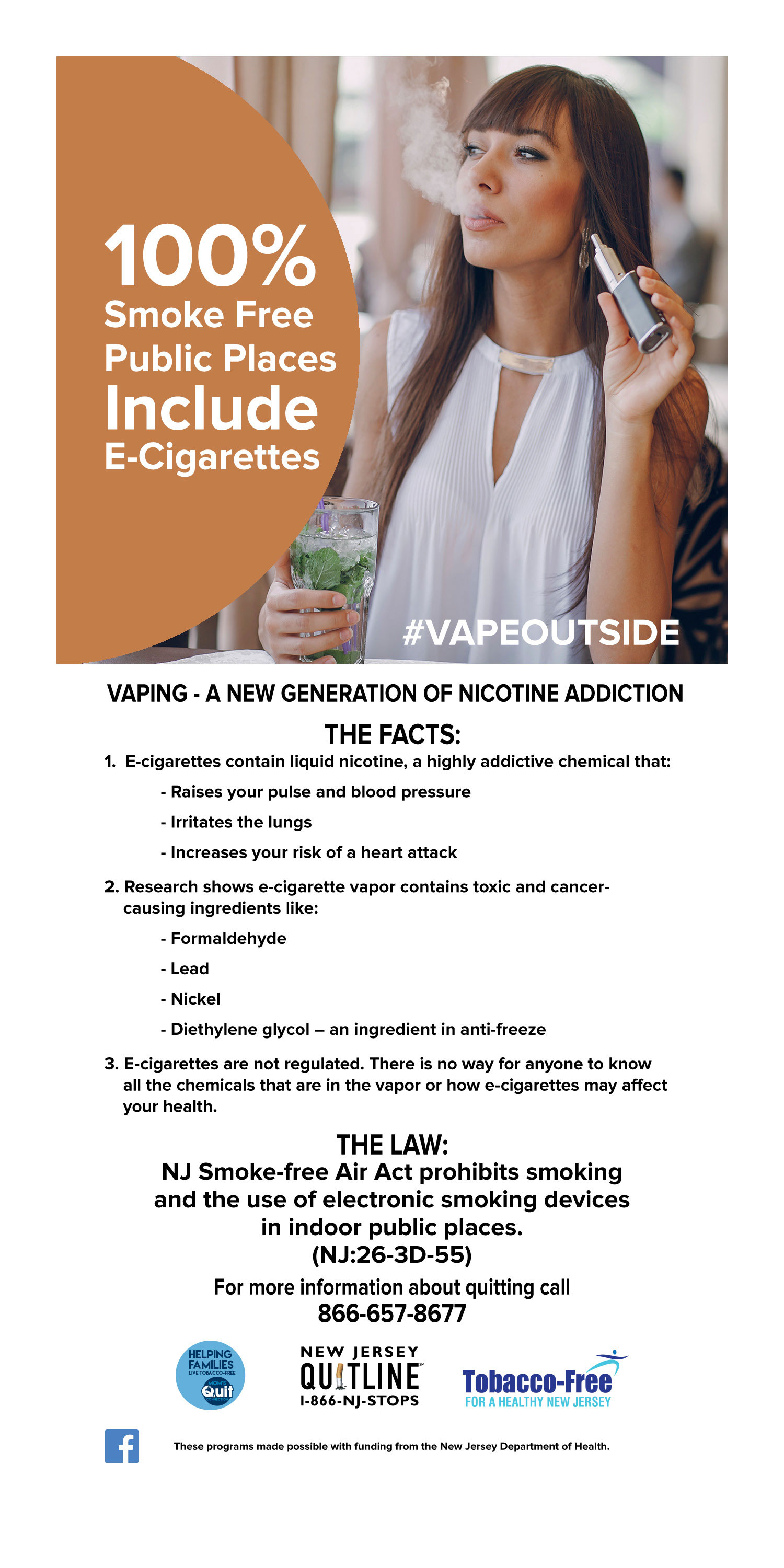 Vaping in Public Places 4x9 brochure
