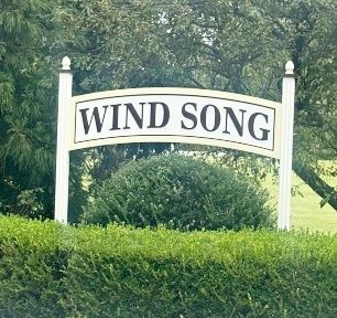 I18011A - Carved Wood Property Name Sign for "Windsong"