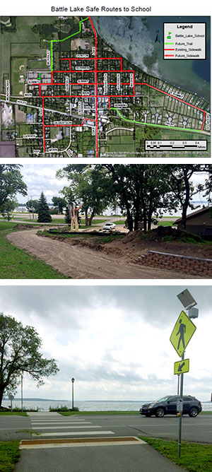 Street changes make Battle Lake safer/easier to travel, thanks to SRTS plan