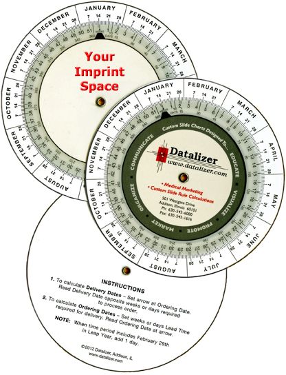 4" Plastic Date Calculator