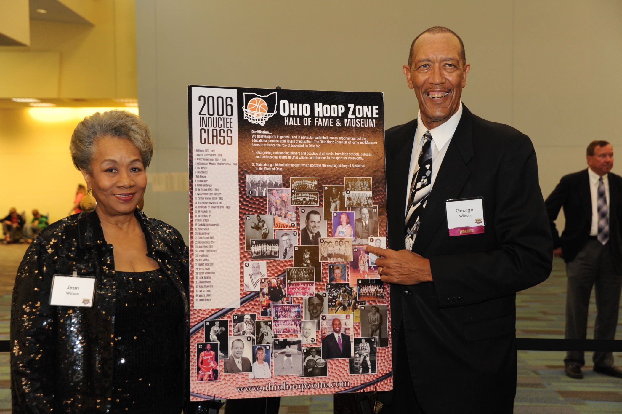 Jean and George Wilson at the 2010 Induction Ceremony