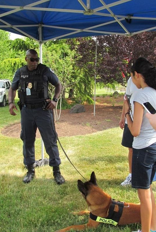 NSA Police Officer Gives K9 Demos (NSA Photo)