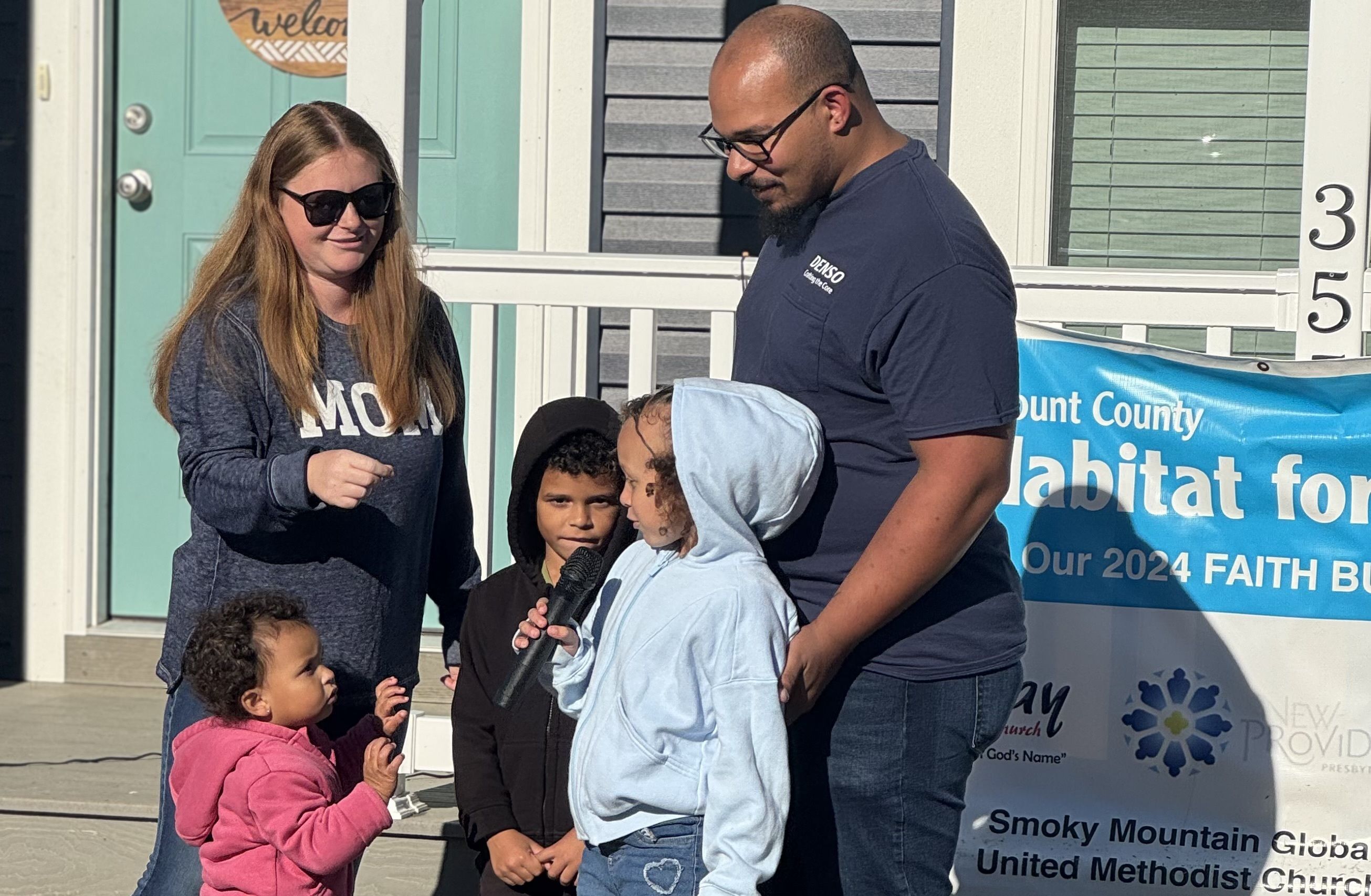 Family of five excited to leave apartment & move into their new home