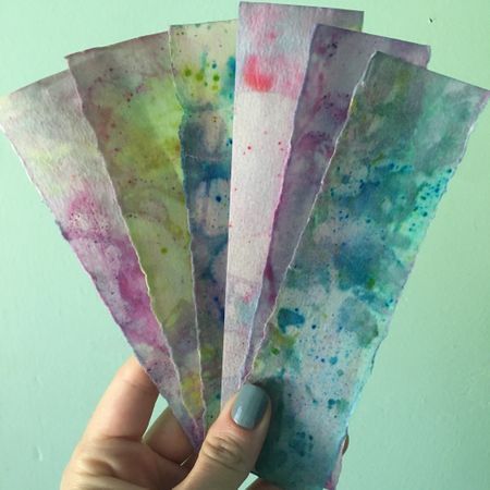 Marbled Bookmarks