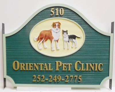 VISIT TO THE VET Iron On Patch Animals Profession Pet Dogs