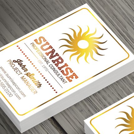 Akuafoil Business Cards