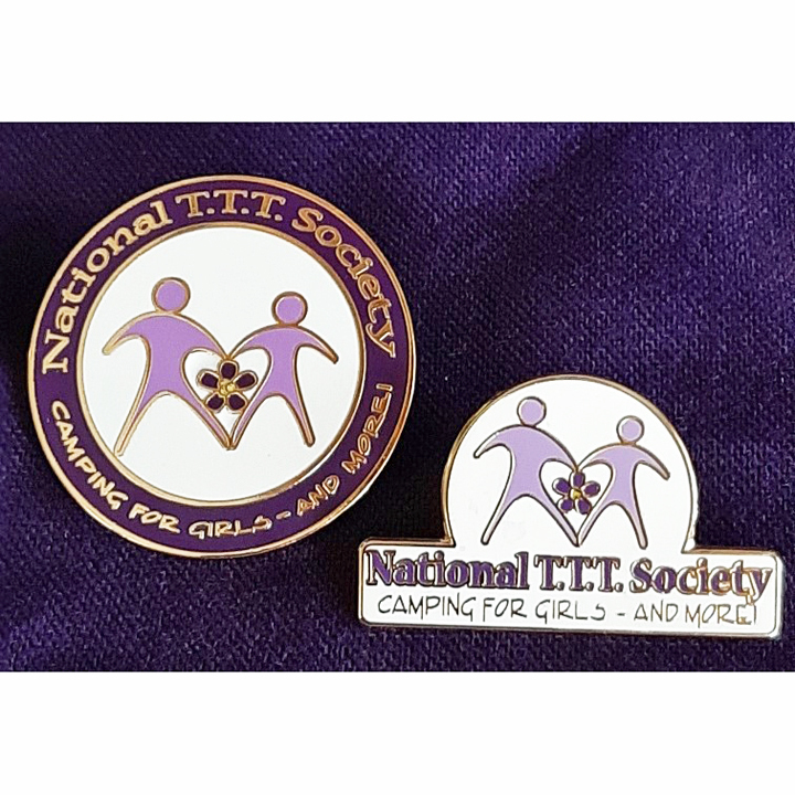 T.T.T. Logo Pin and Round Logo Pin